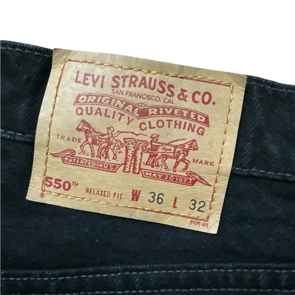 Vintage Levi’s 550 Men’s‎ Black Denim Size 36x32 Relaxed Fit USA Made 90’s Jeans